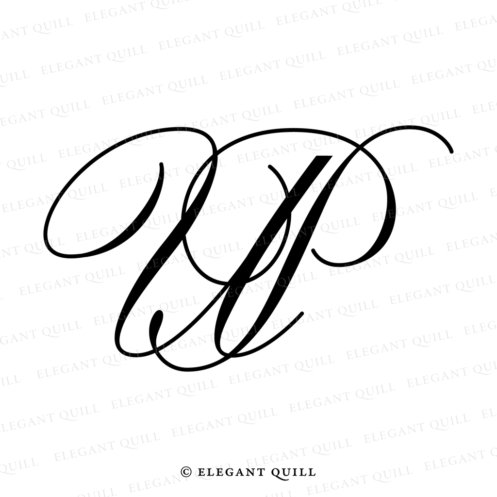 business logo design, PU initials