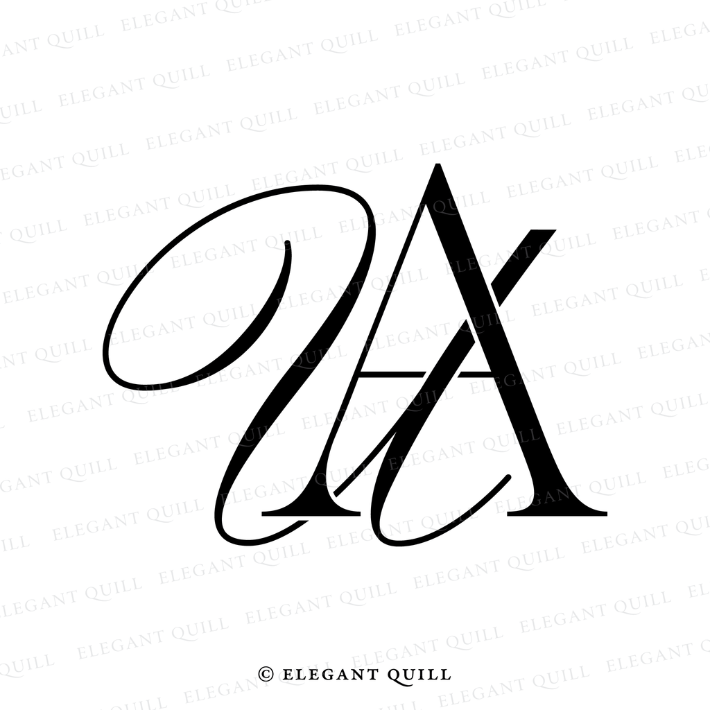business logo design, UA initials