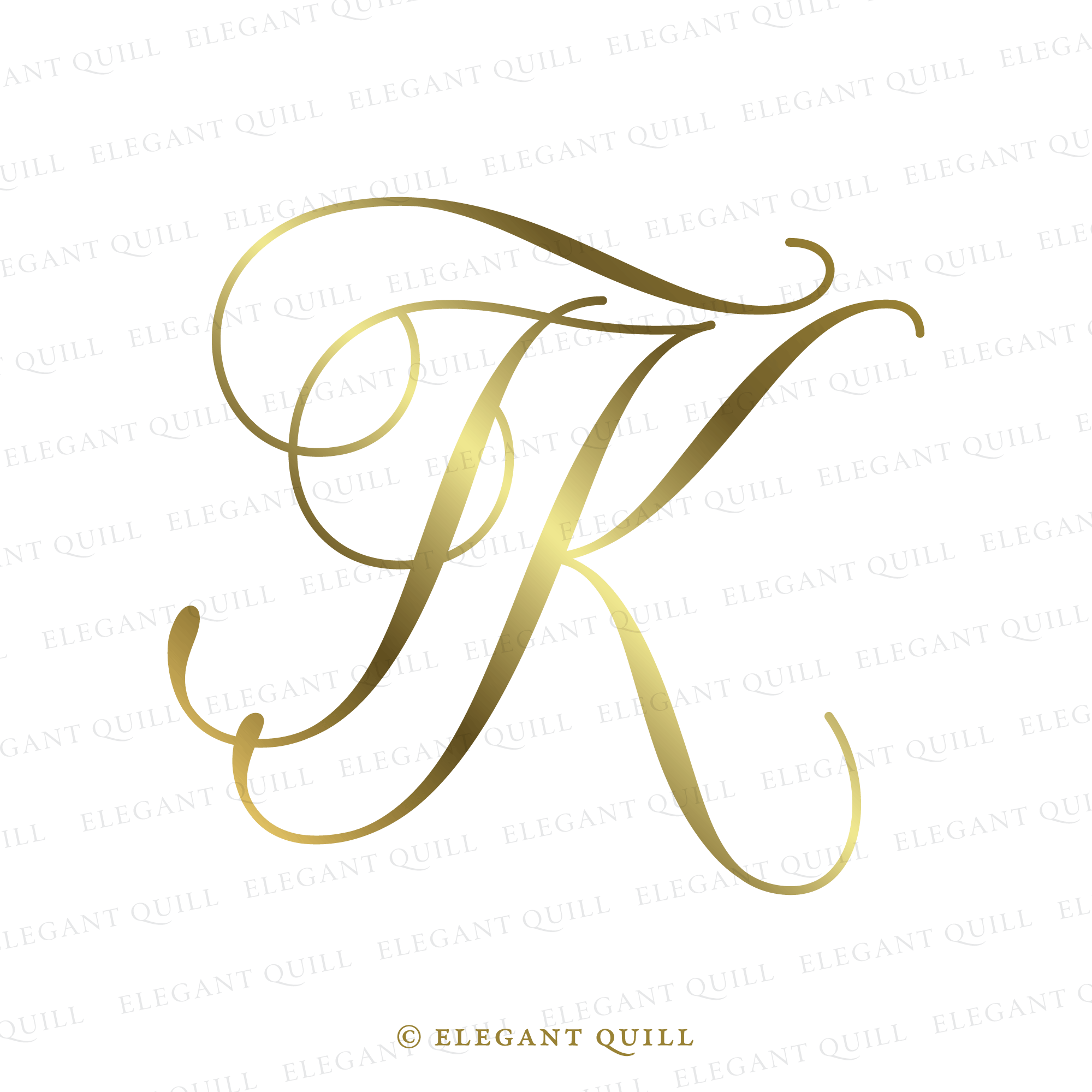 Letter K Calligraphy