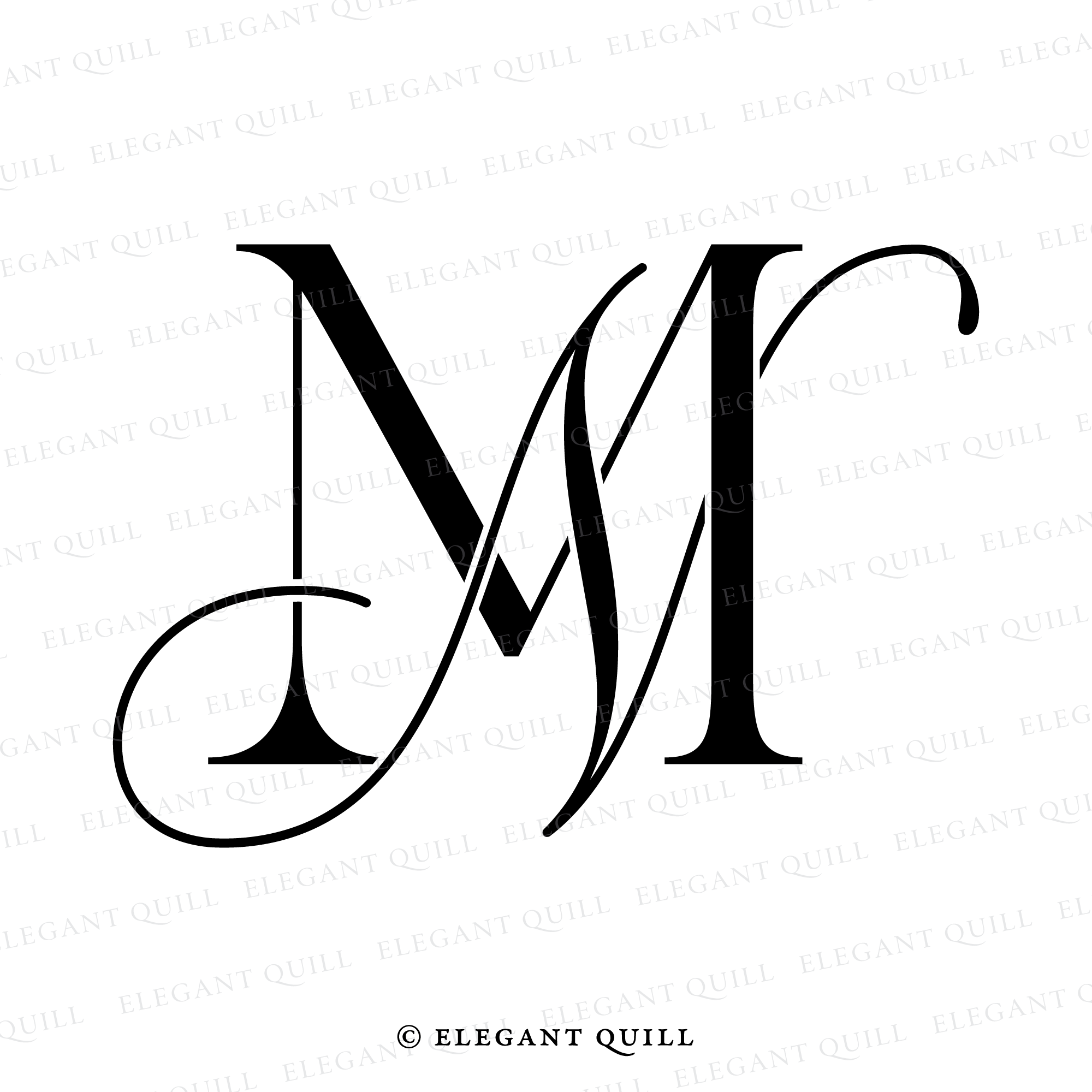 M And R Font Fancy Letter M Font