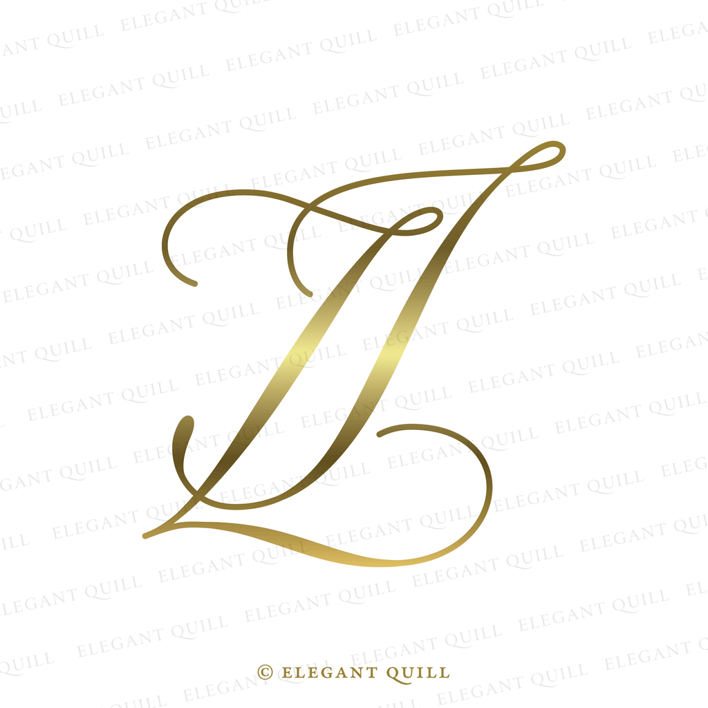 dance floor monogram, IZ initials