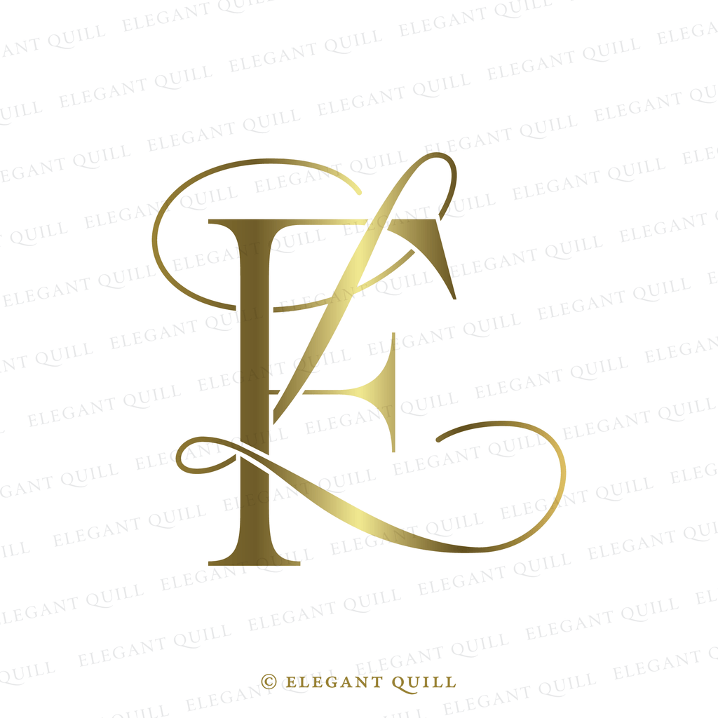 dance floor monogram, LF initials