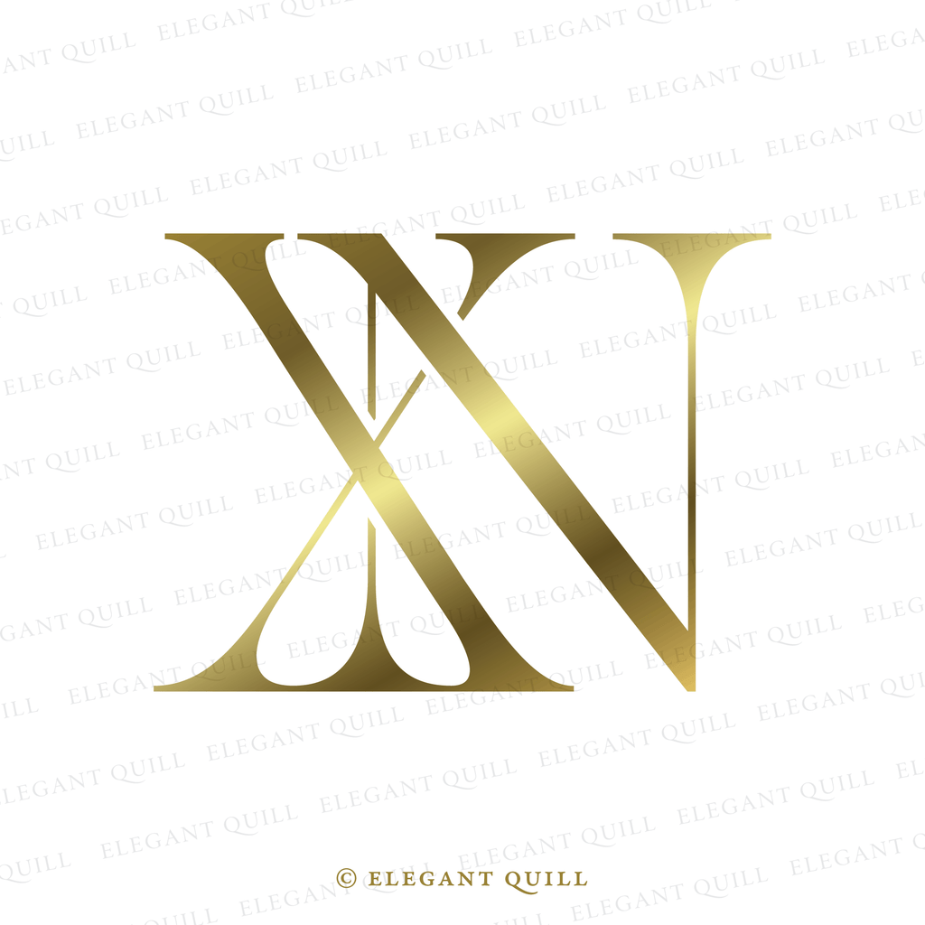 dance floor monogram, NX initials