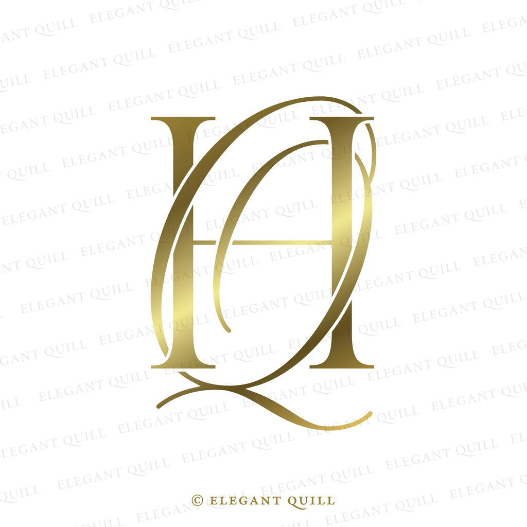 dance floor monogram, QH initials