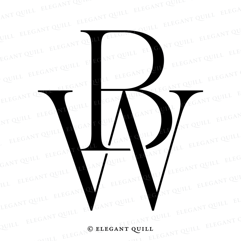 duogram, bw initials