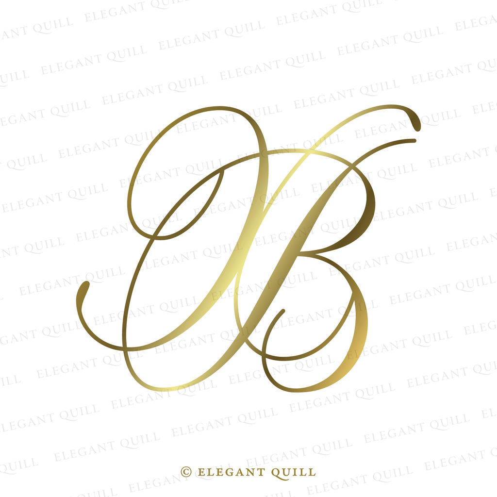 elegant logo, BX initials