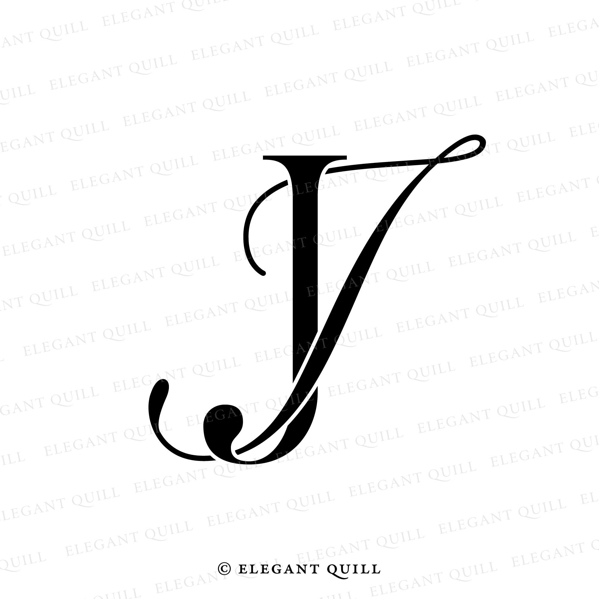 IJ Initial handwriting logo design - stock vector 2603793 | Crushpixel