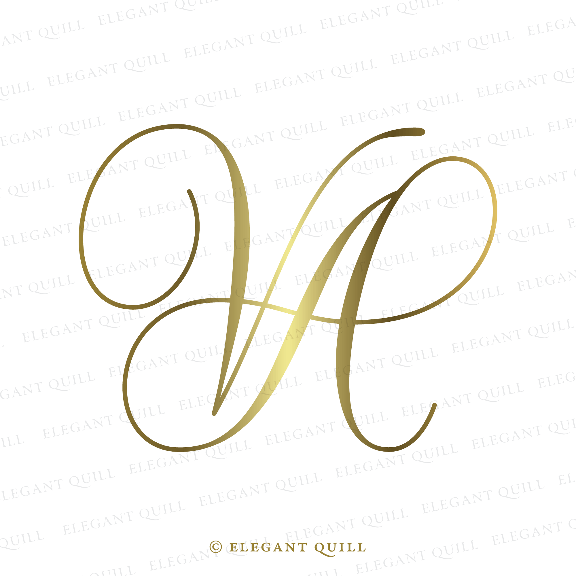 Cursive M Monogram