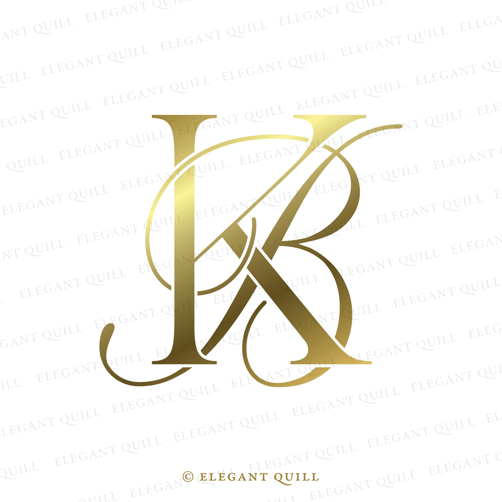 feminine logo, BK logo gold