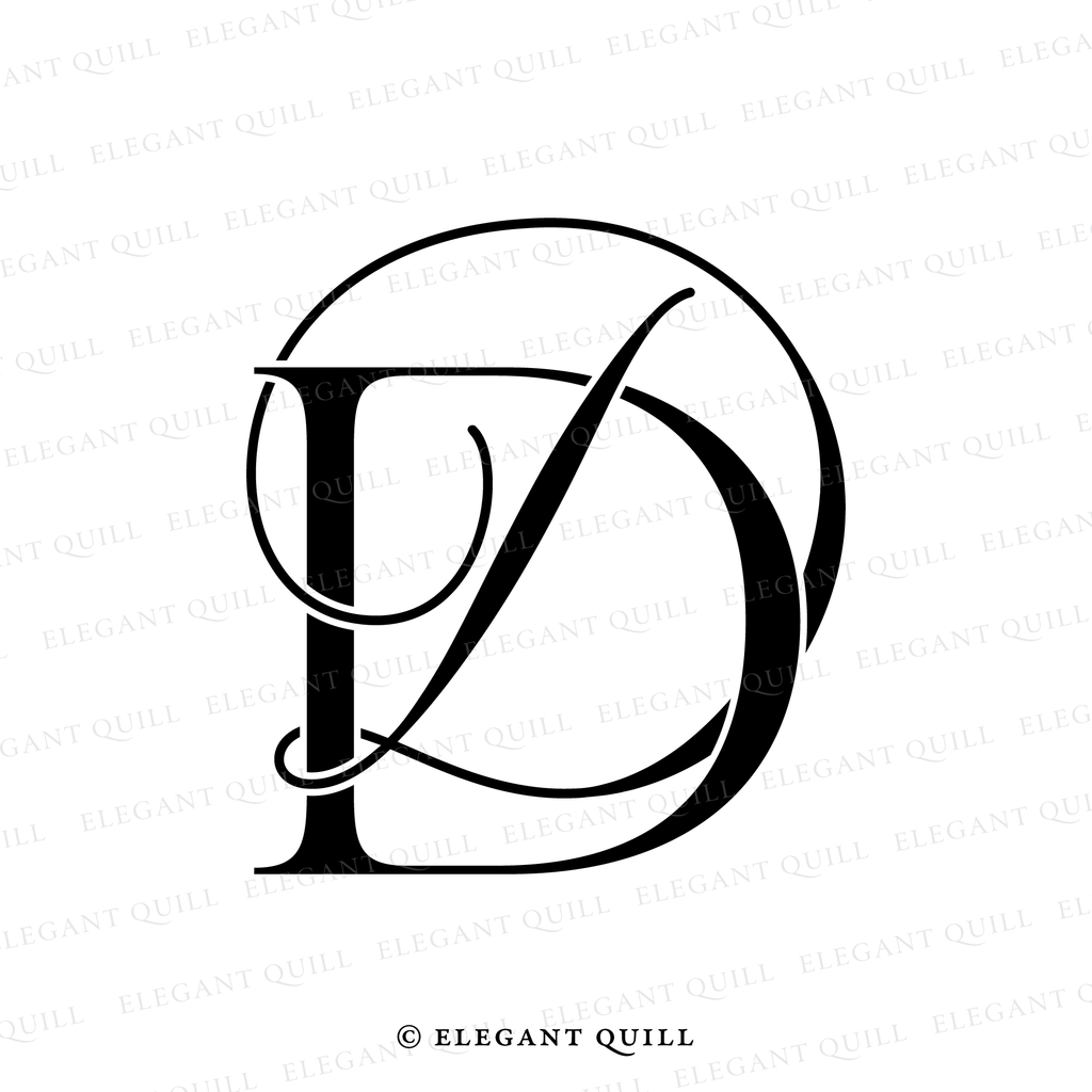 feminine logo, DD initials