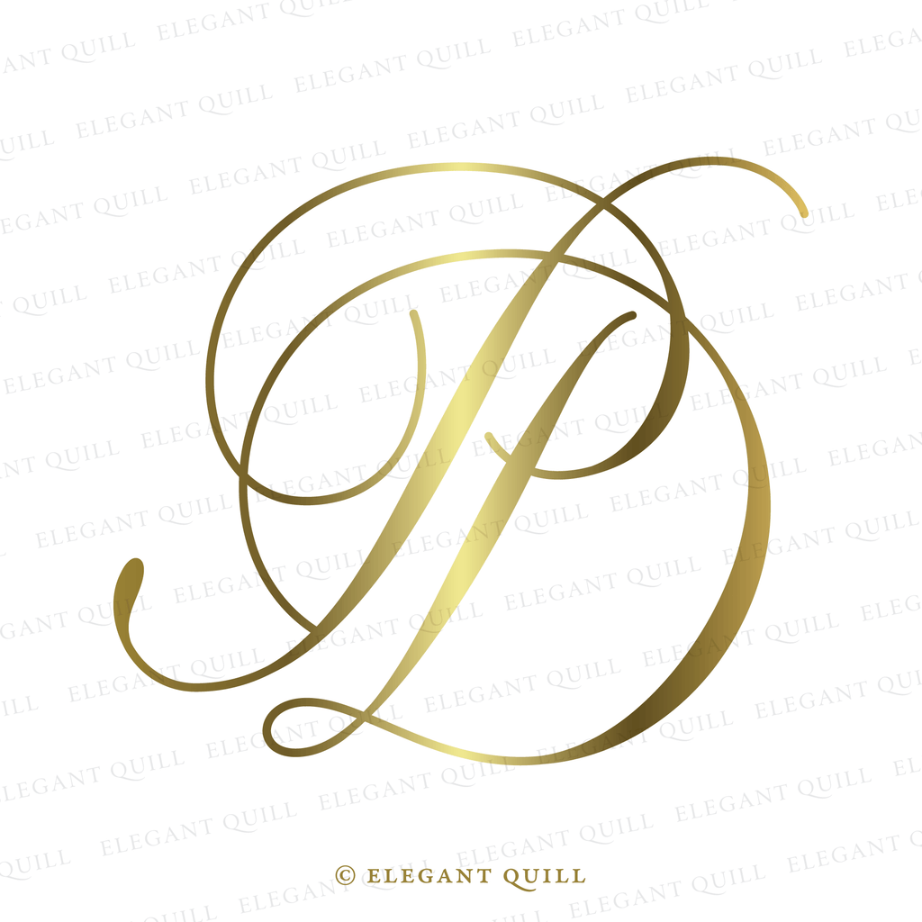 feminine logo, DP initials