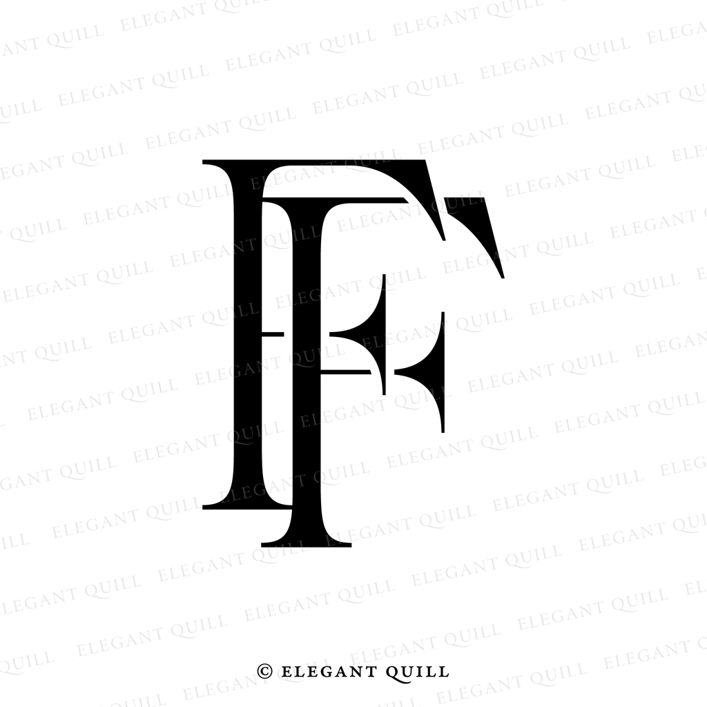feminine logo, FF initials