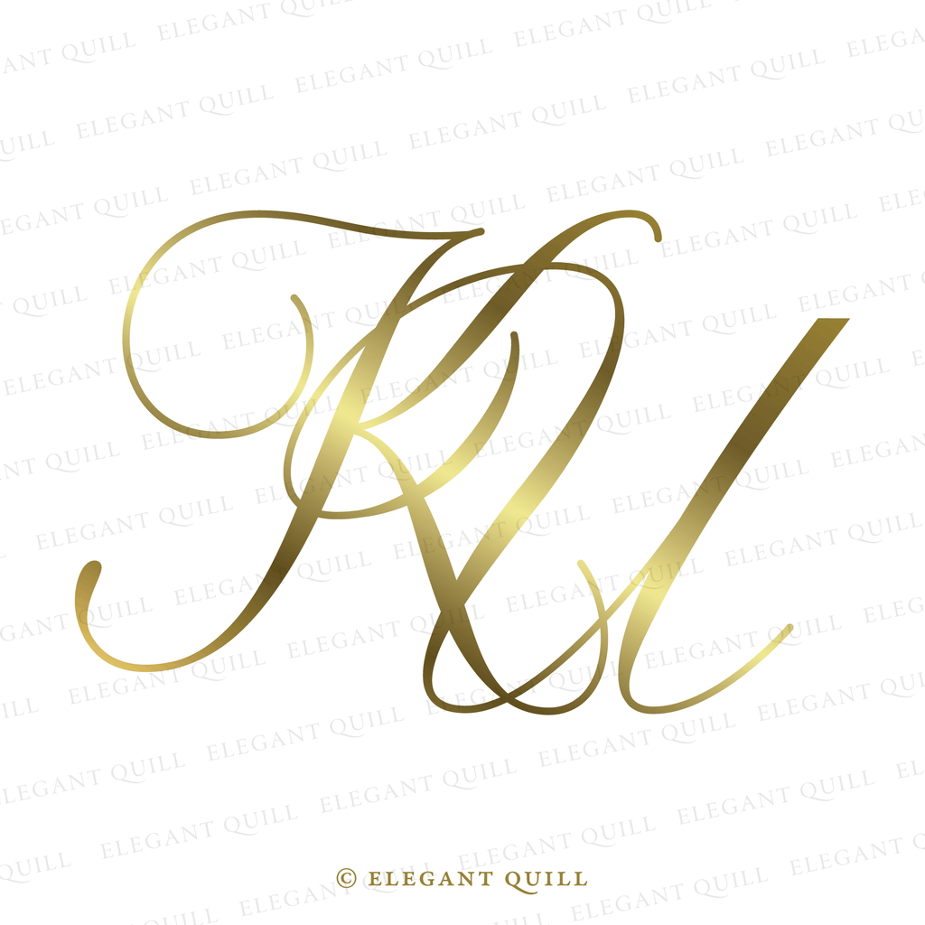 feminine logo, KU initials