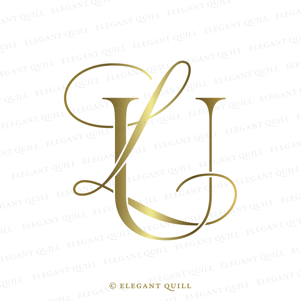 feminine logo, LU initials