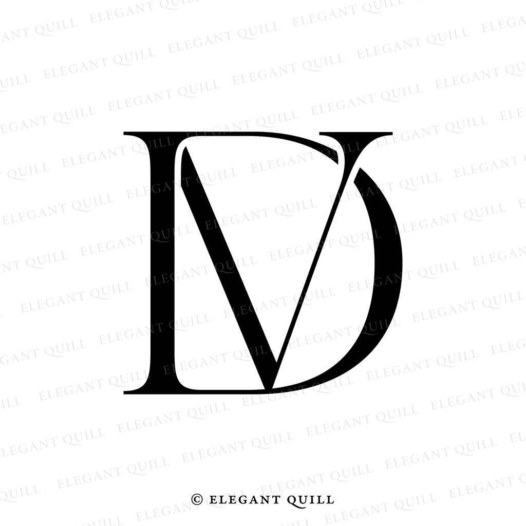 gobo logo, DV initials