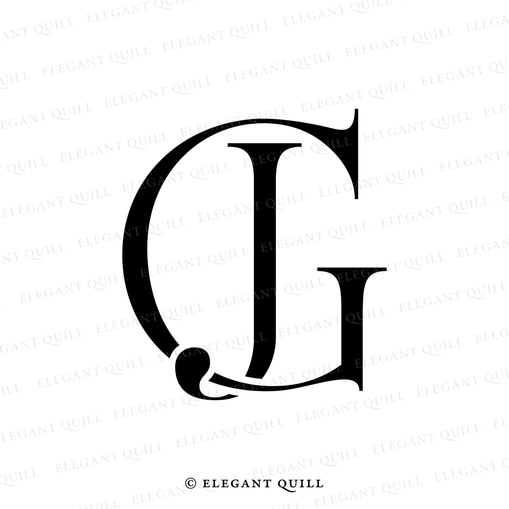gobo logo, GJ initials
