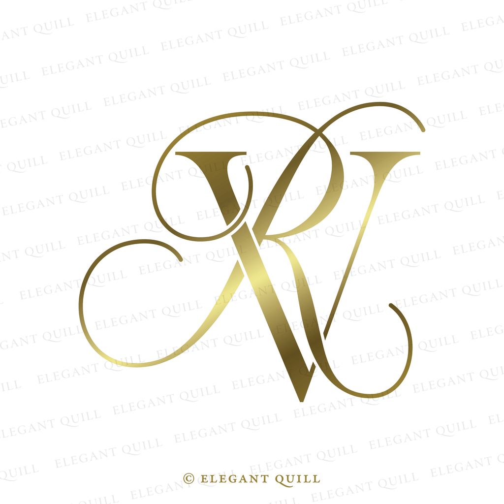 gobo logo, RV initials