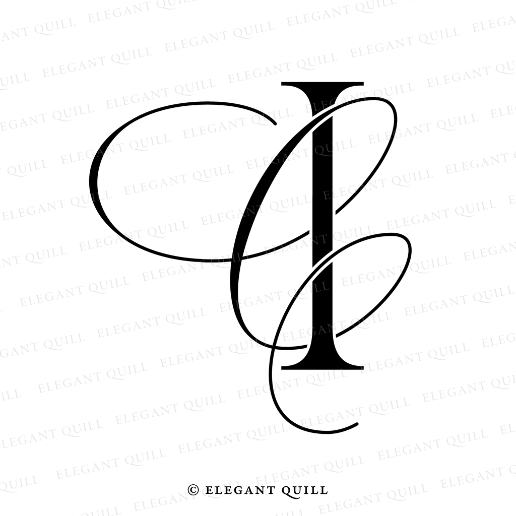 gobo monogram, CI initials