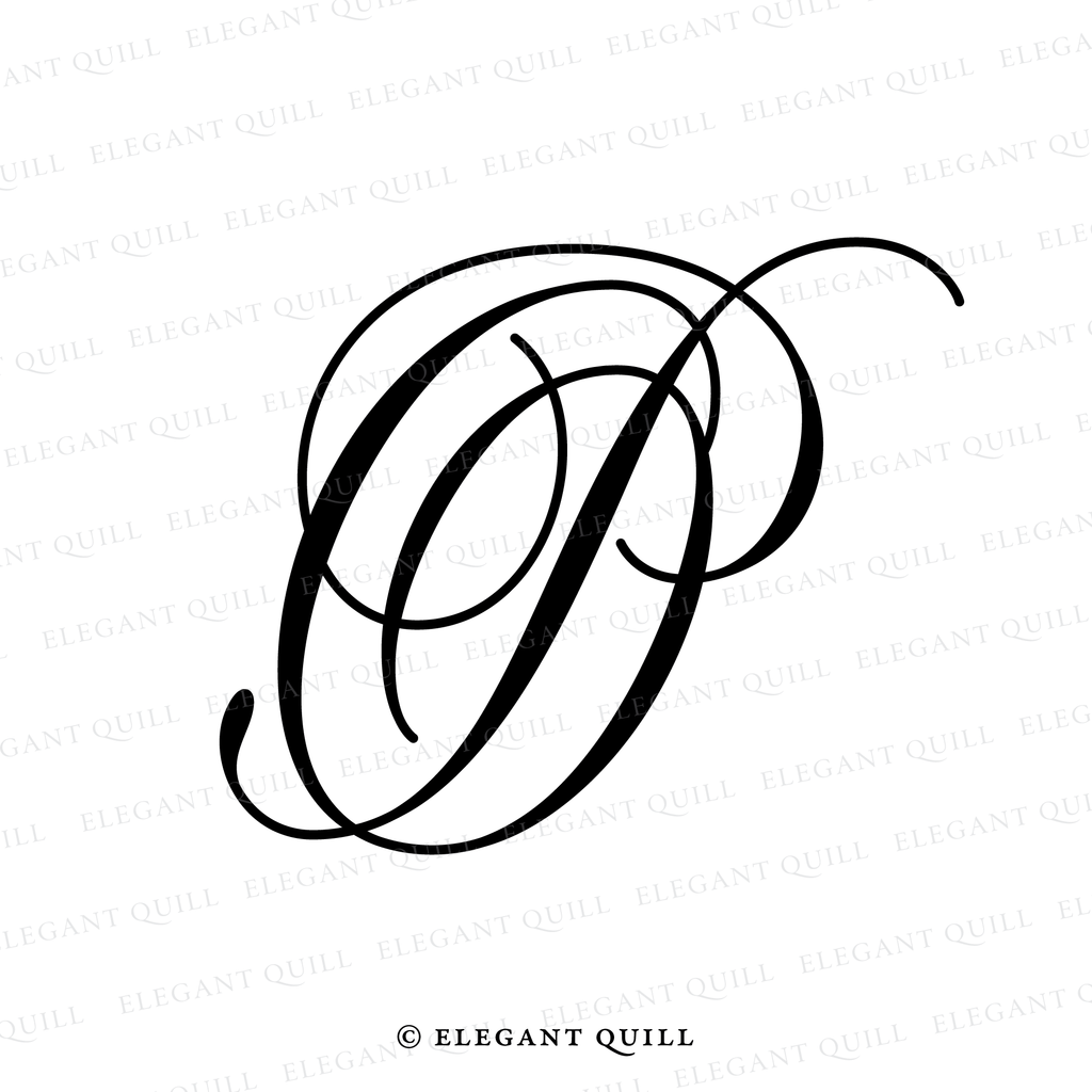 gobo monogram, OP initials