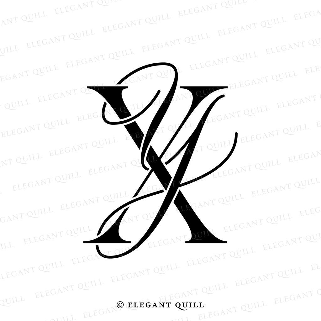 gobo monogram, YX initials