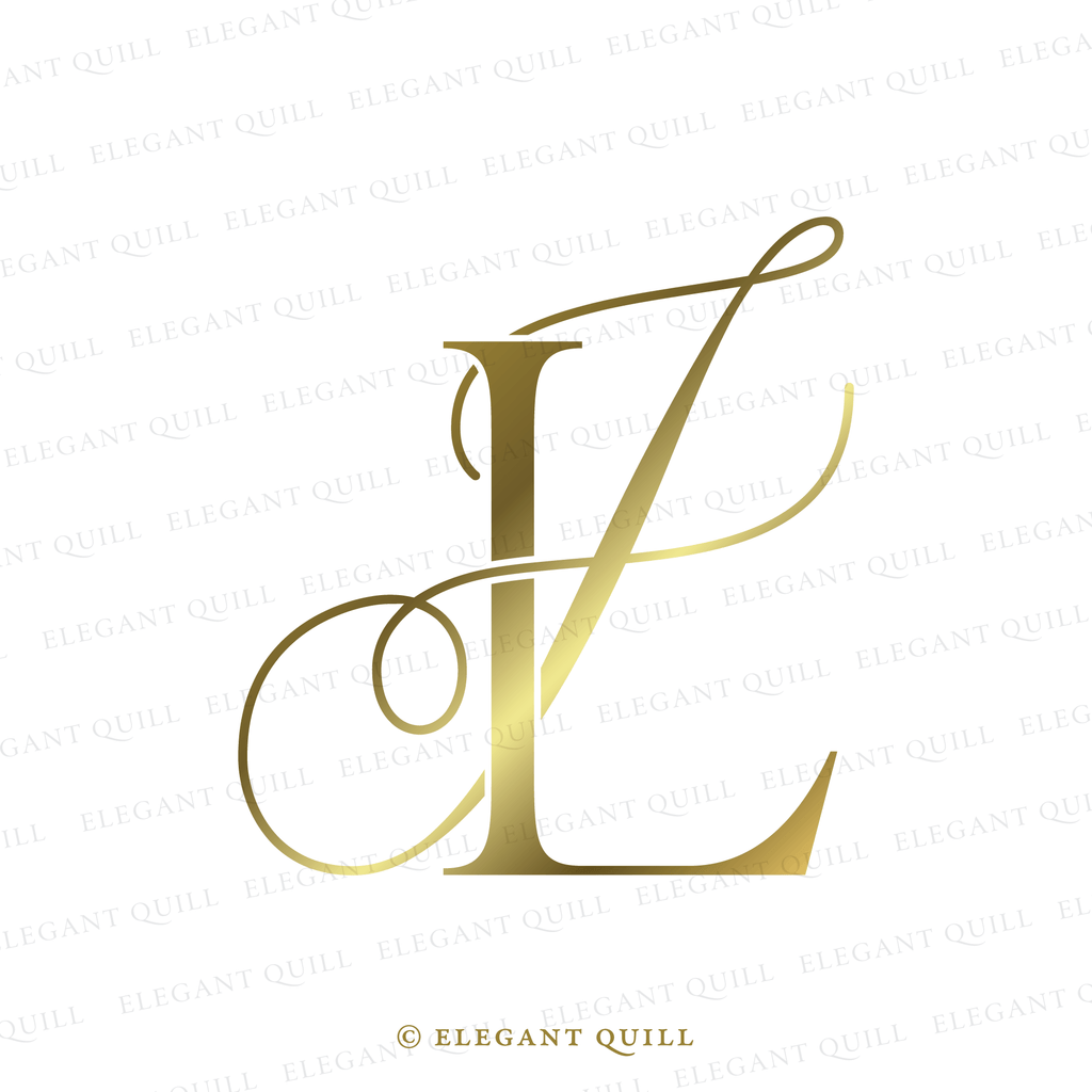 gobo wedding monogram, JL initials