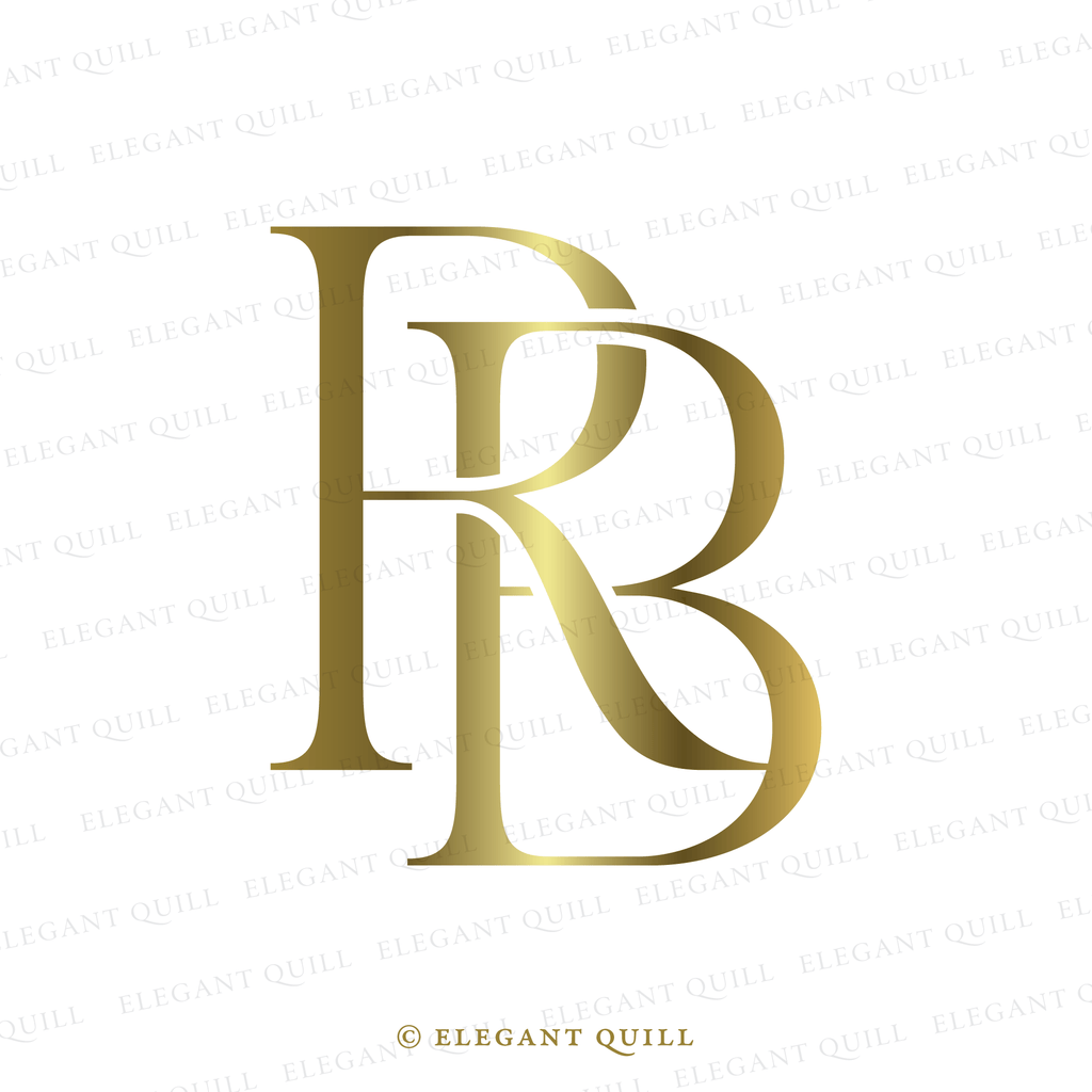 R Letter Monograms – Elegant Quill