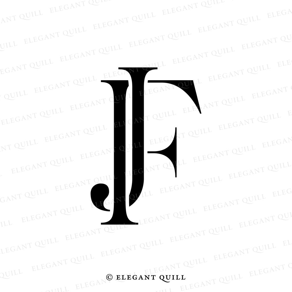 initials logo, FJ