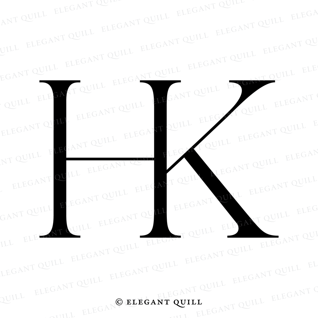 initials logo, HK