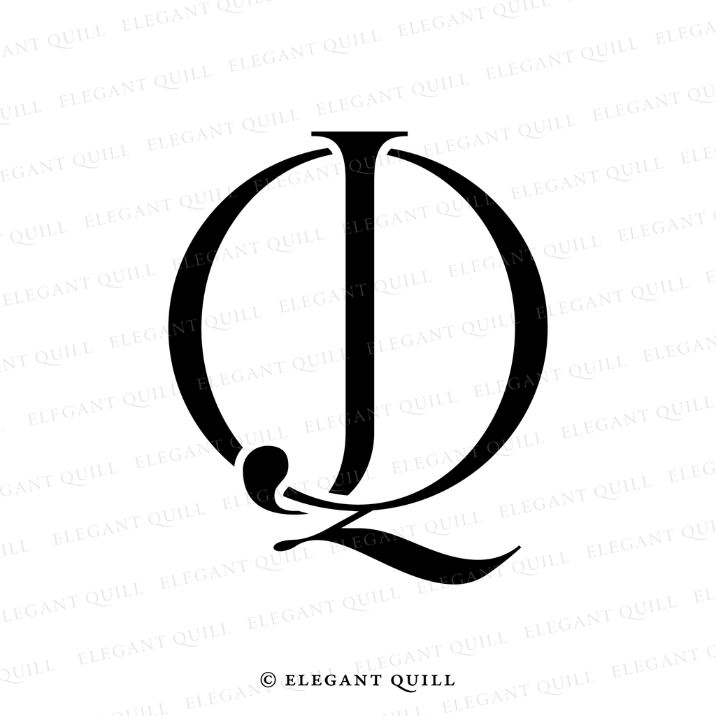 initials logo design, JQ