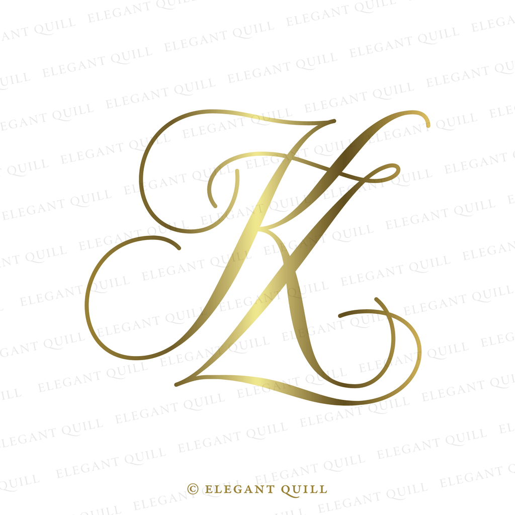 initials logo design, KZ