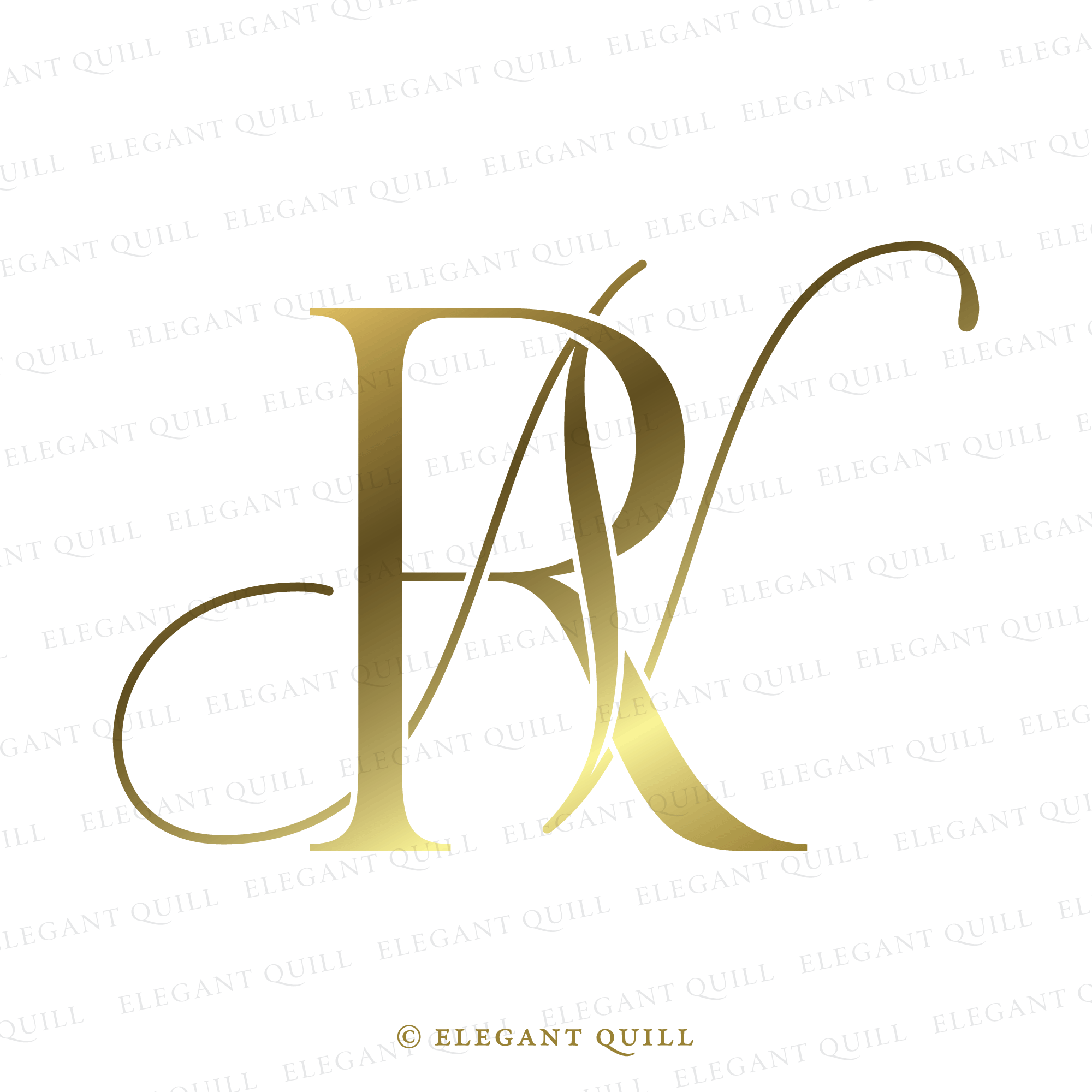 Themed R Initals Wedding initials logo design | Beachweddingtips.com