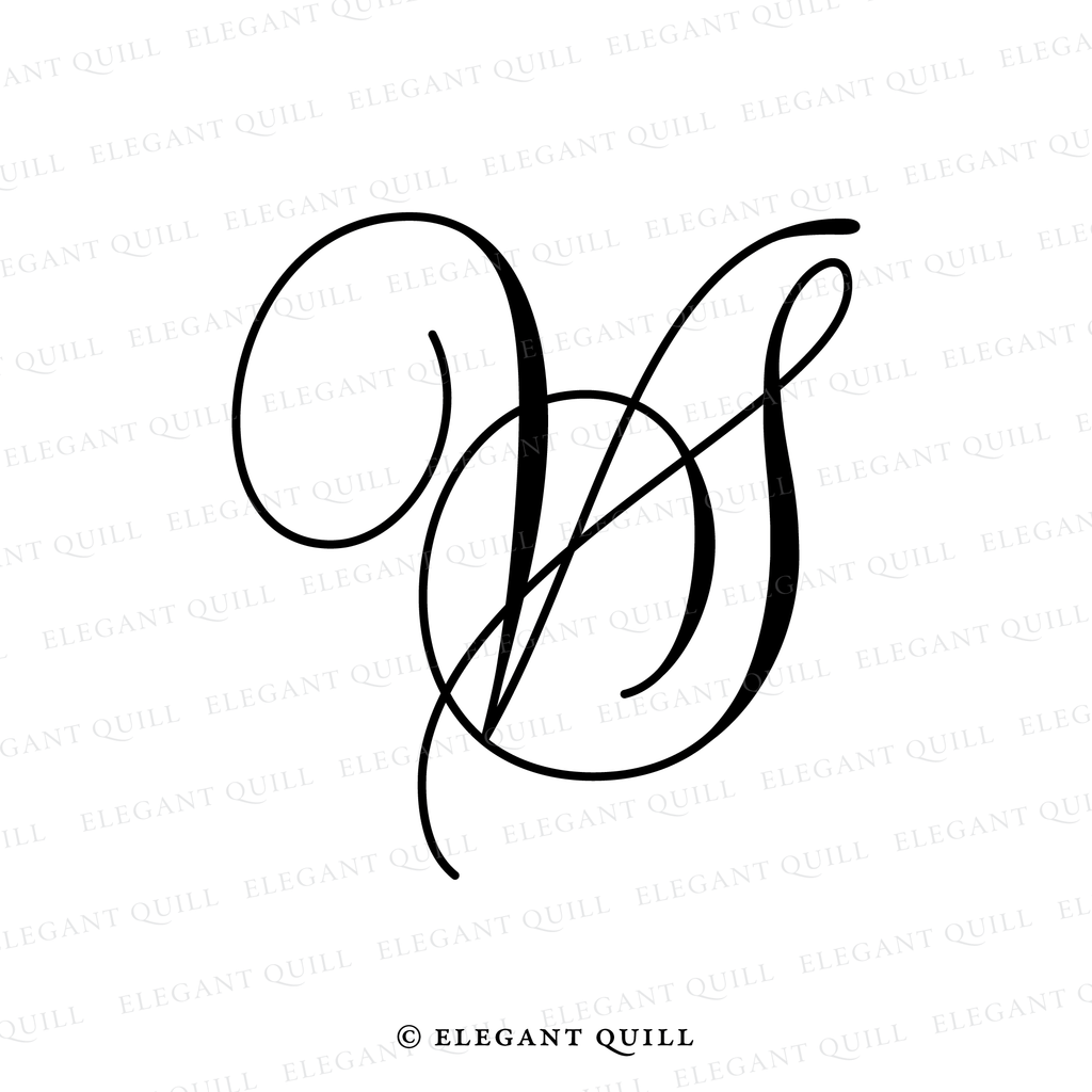 initials logo design, SV