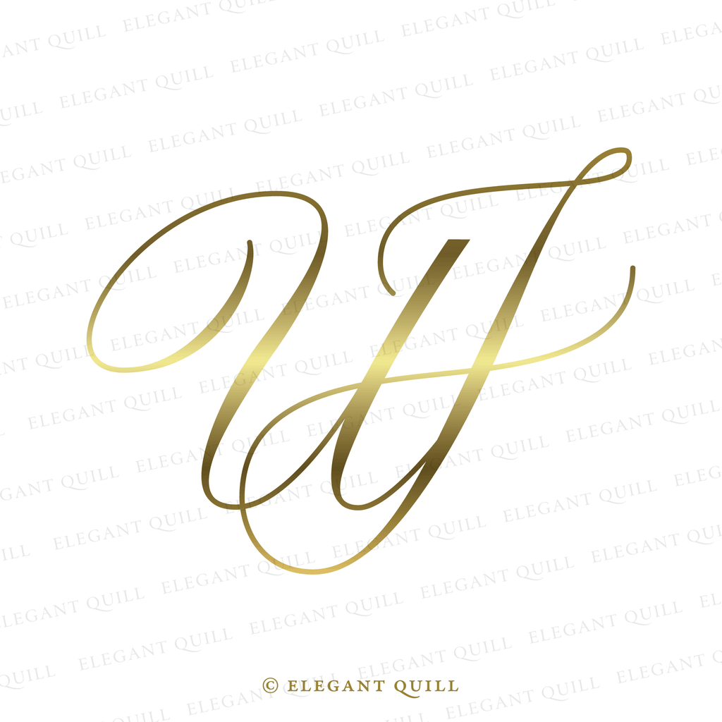 initials logo design, UJ