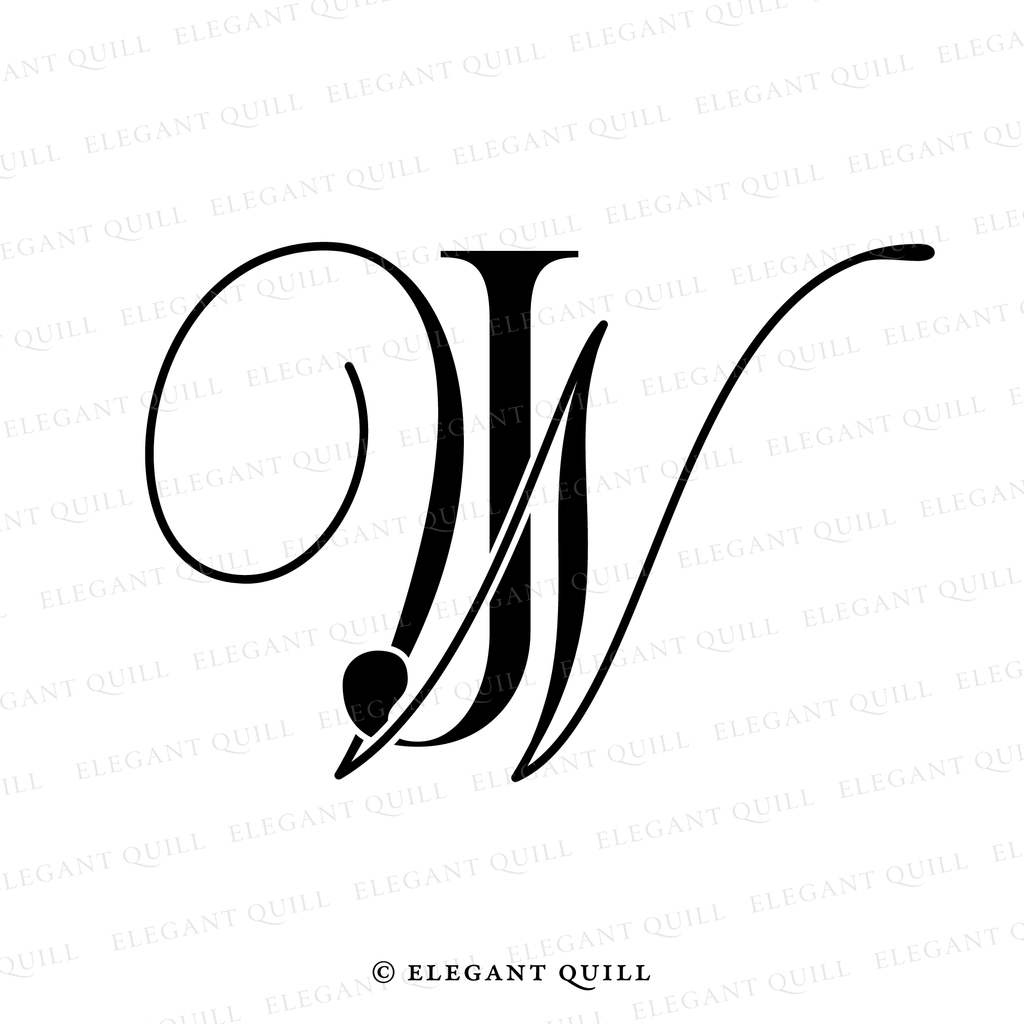 initials logo design, WJ