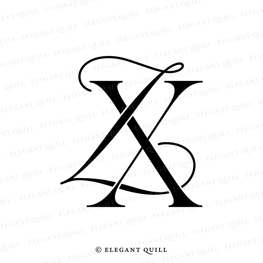 initials logo design, ZX