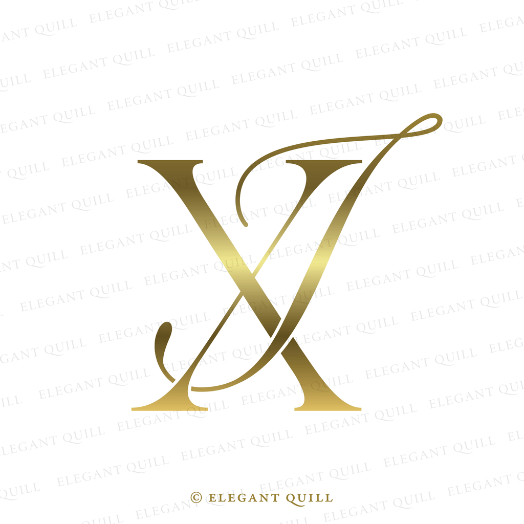 married couple monogram, IX initials
