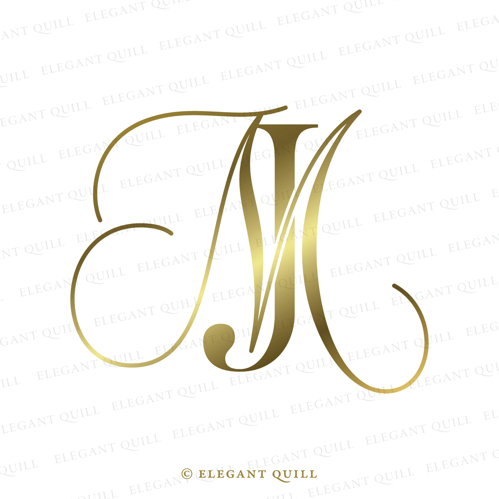 M Letter Monograms – Page 2 – Elegant Quill