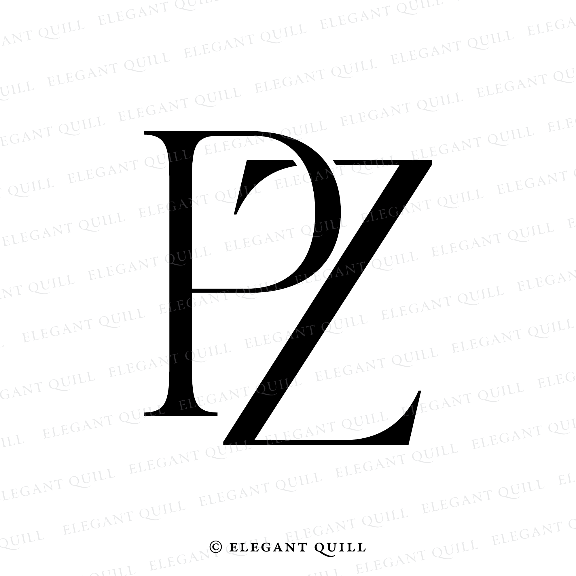 Premium Vector | Modern and minimalist initial letter zp or pz monogram logo