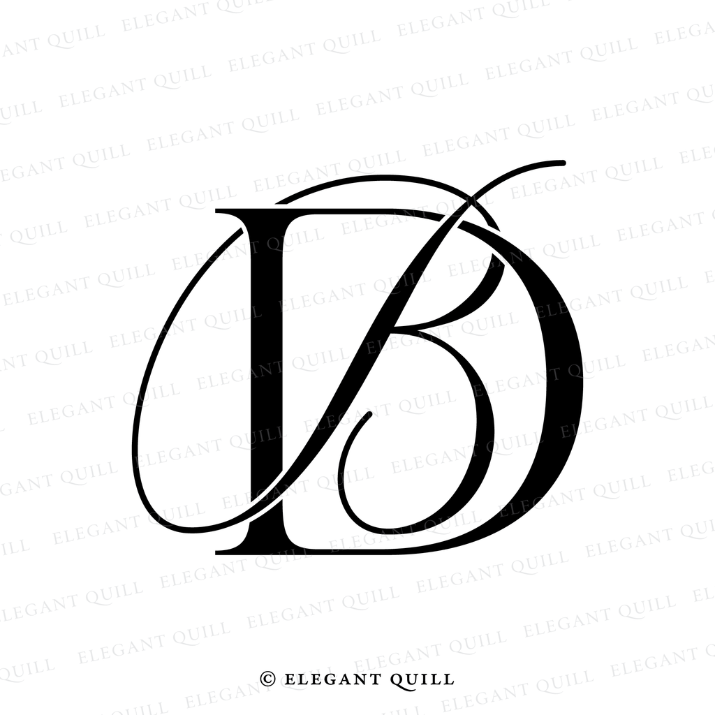 minimalist logo, BD initials