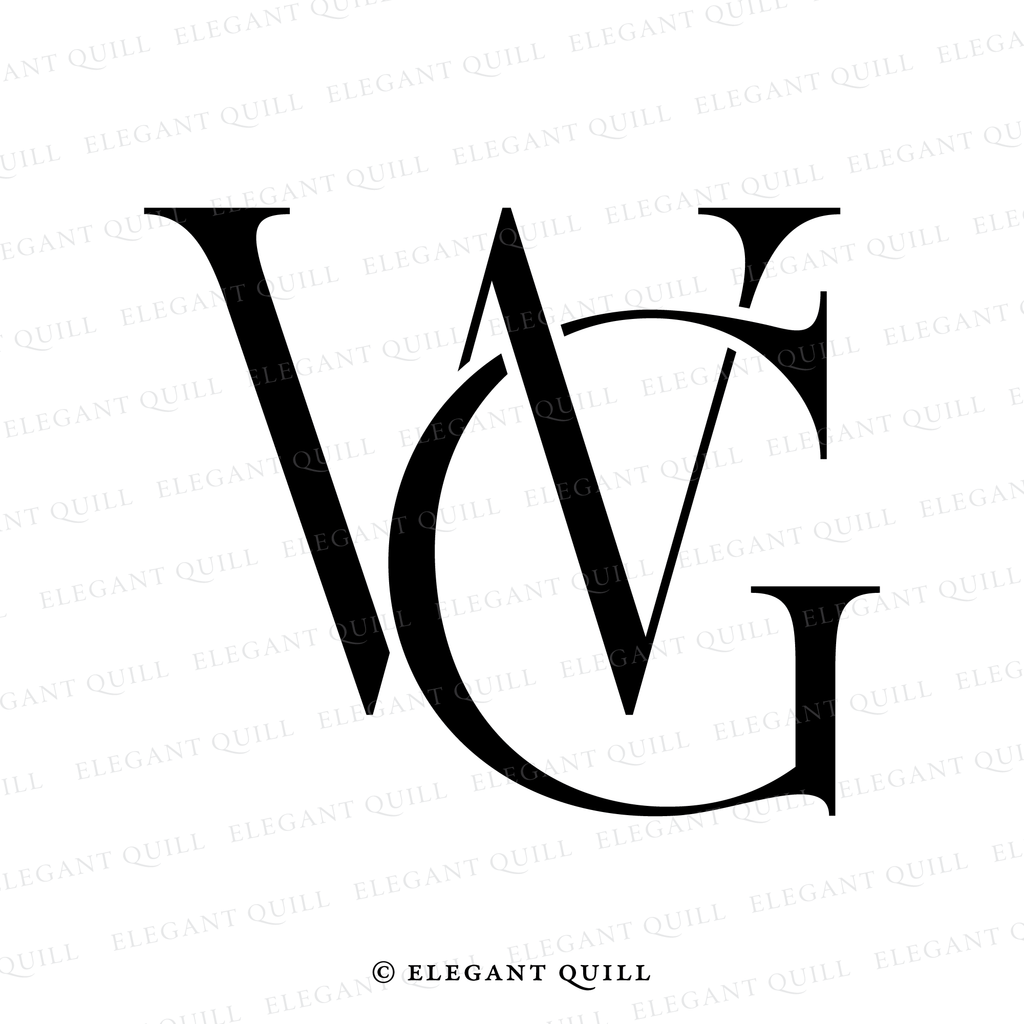 minimalist logo, GW initials