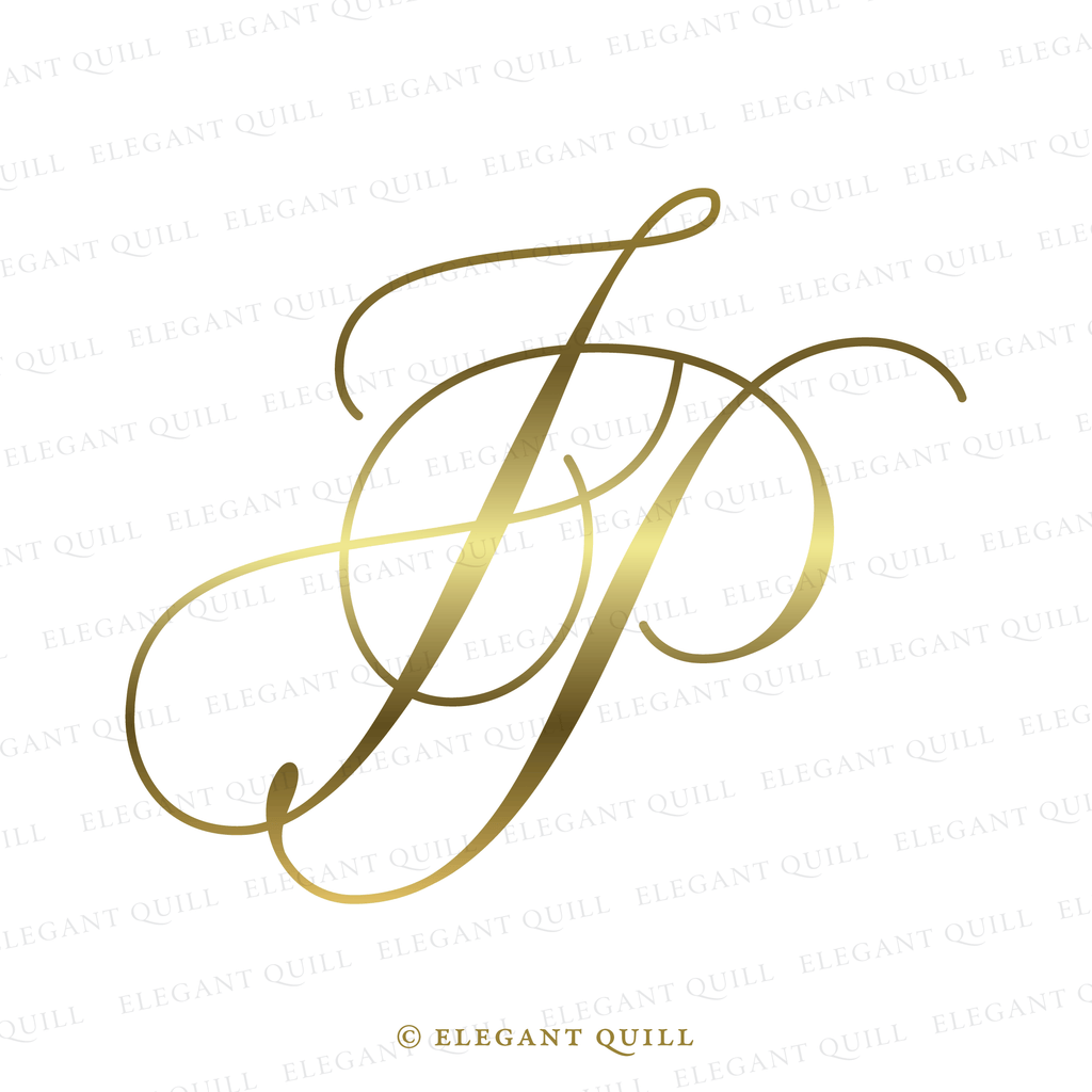 minimalist logo, JP initials