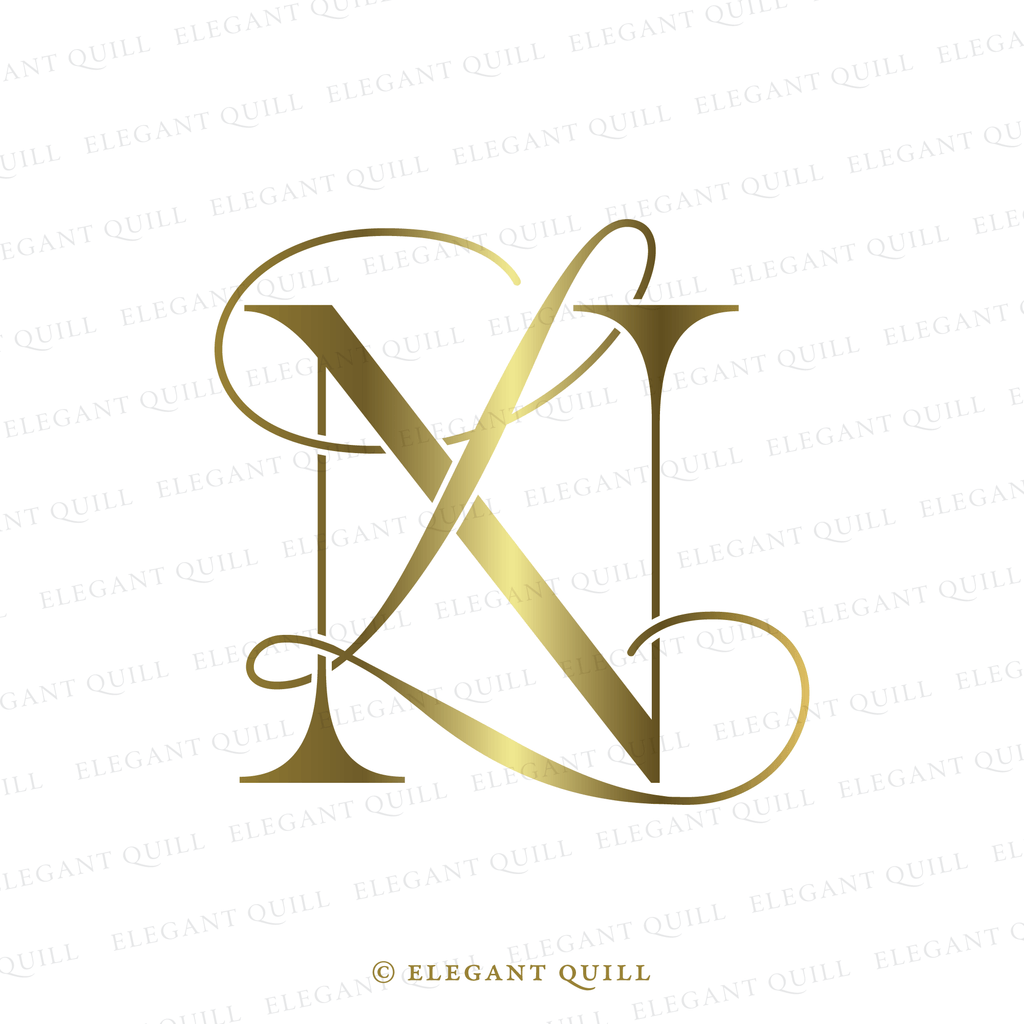 minimalist logo, LN initials
