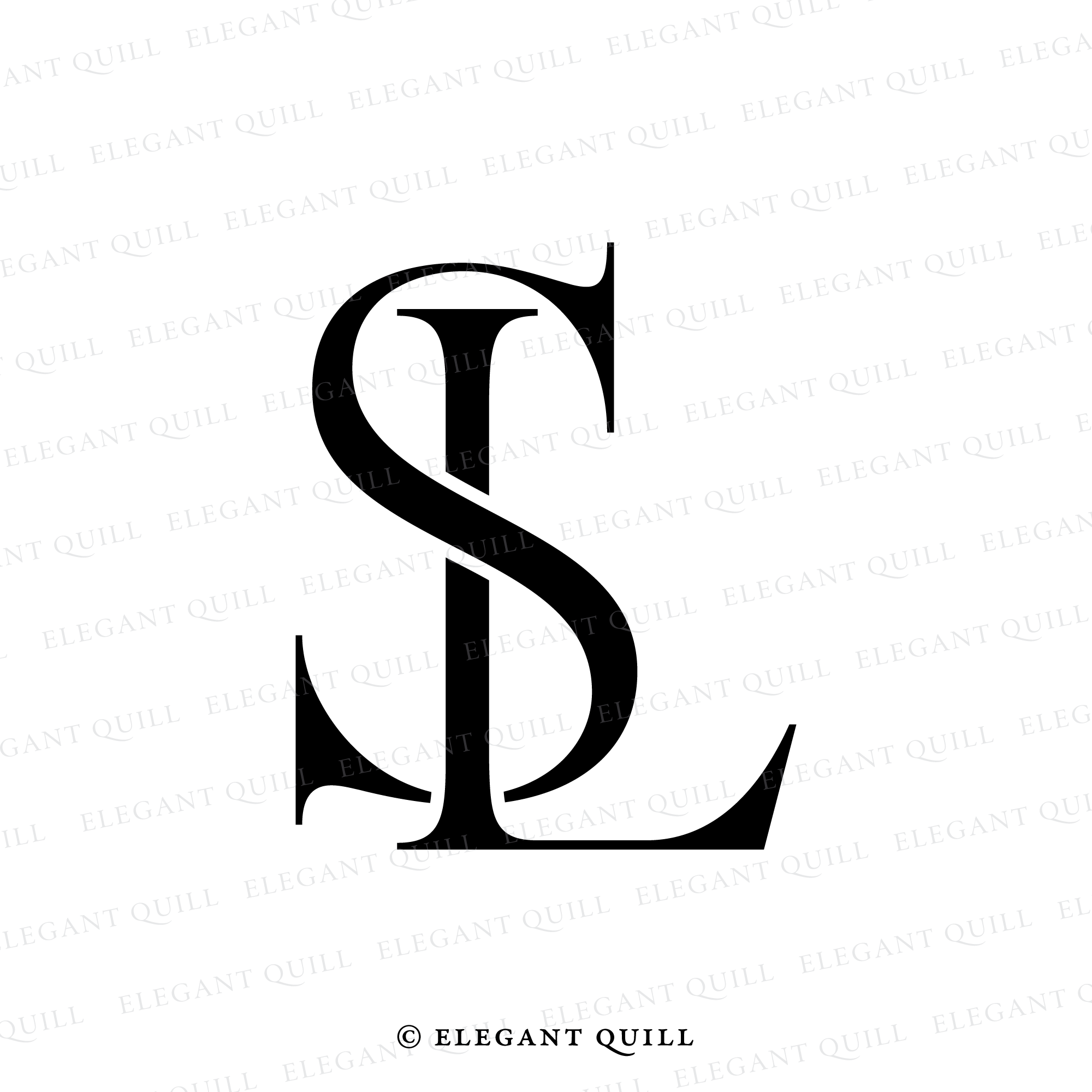Premium Vector | Sl letter logo design on black background initial monogram  letter sl logo design vector template