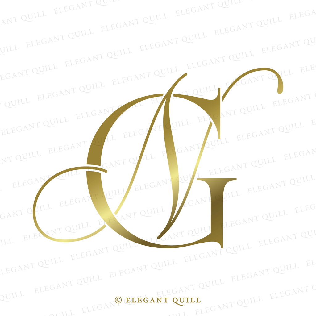 minimalist logo, NG initials