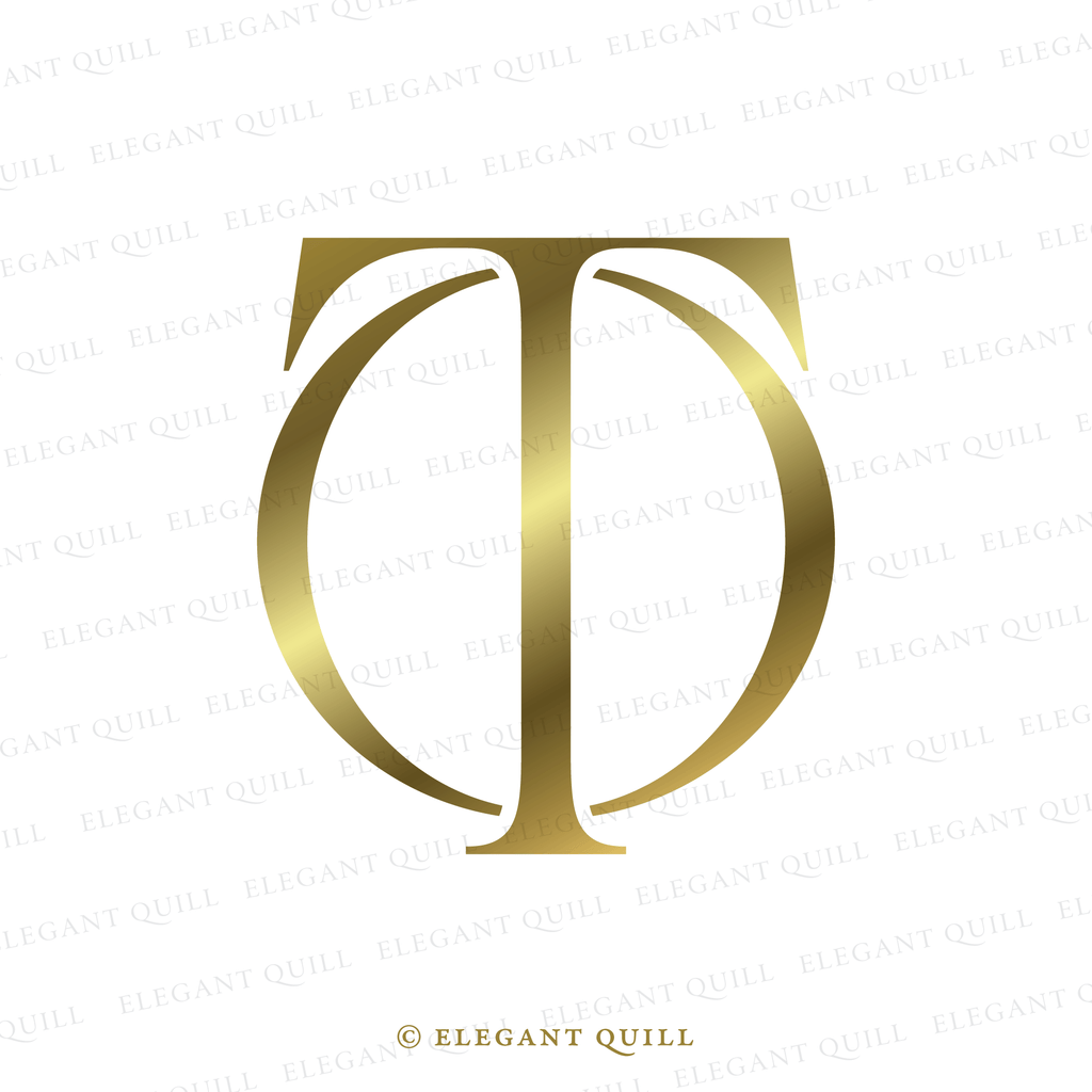 minimalist logo, OT initials