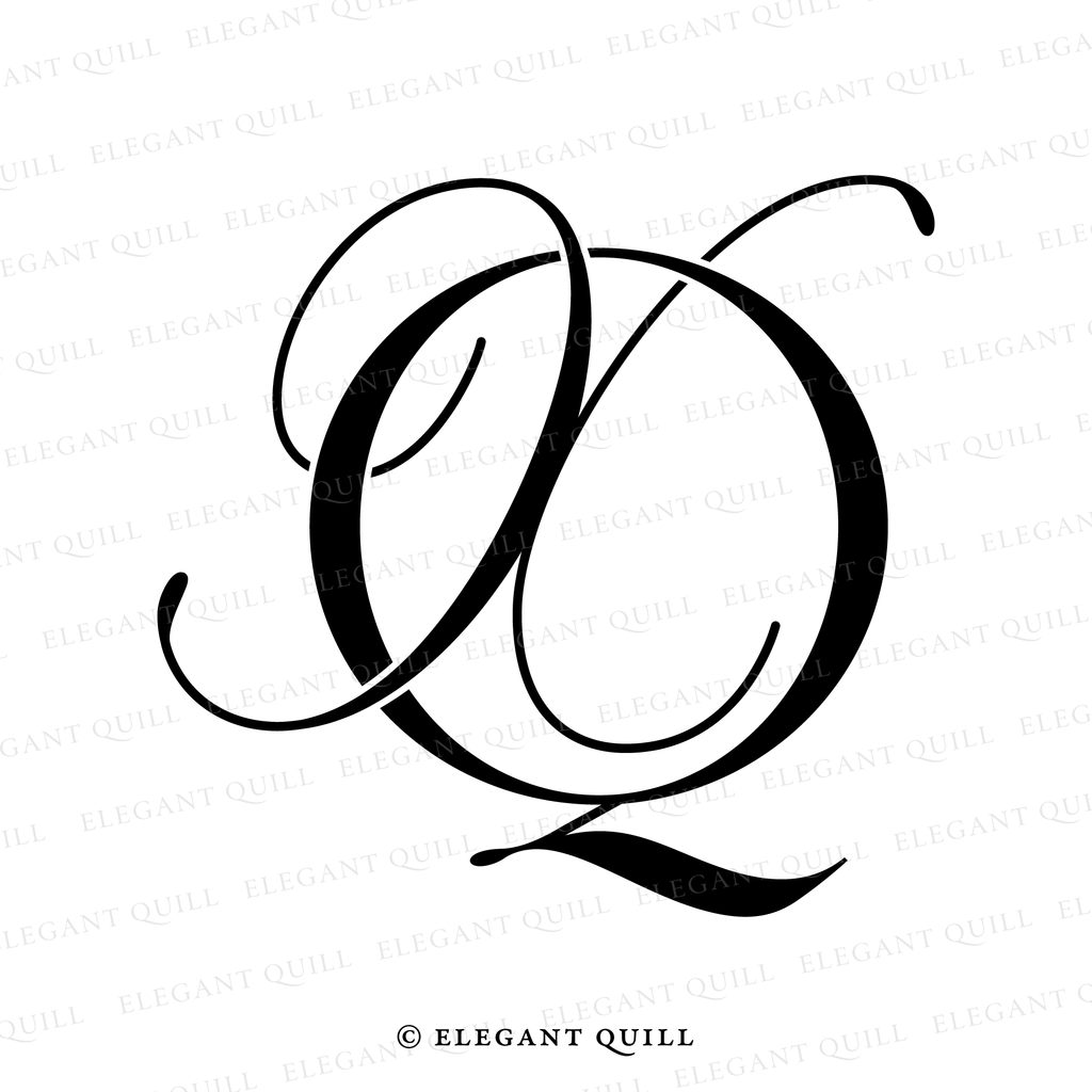 minimalist logo, XQ initials