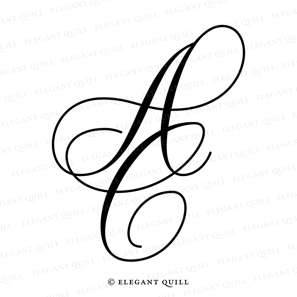 minimalist logo design, AC initials