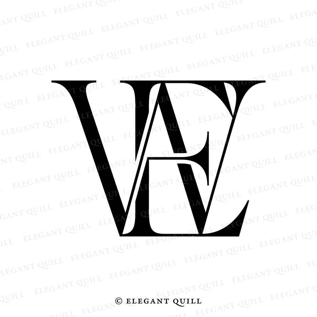 minimalist logo design, EW initials