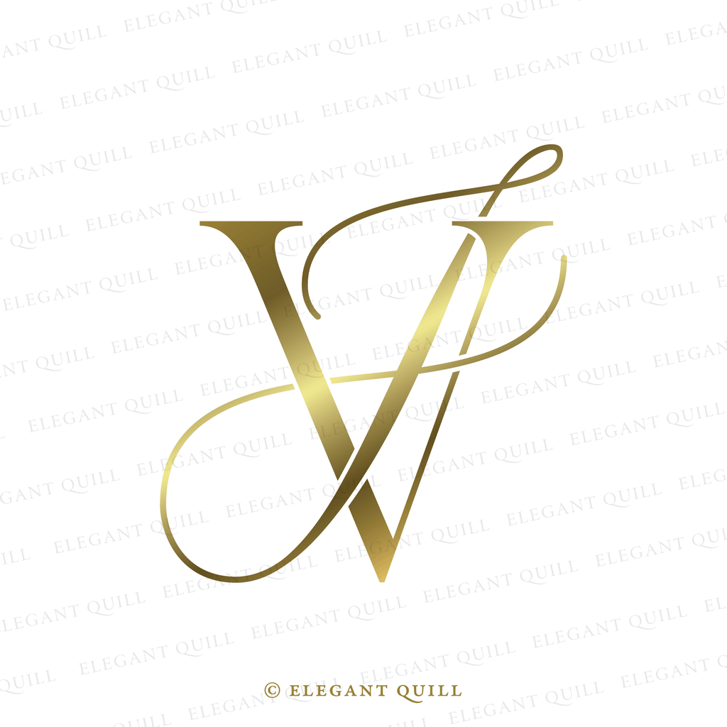 minimalist logo design, JV initials