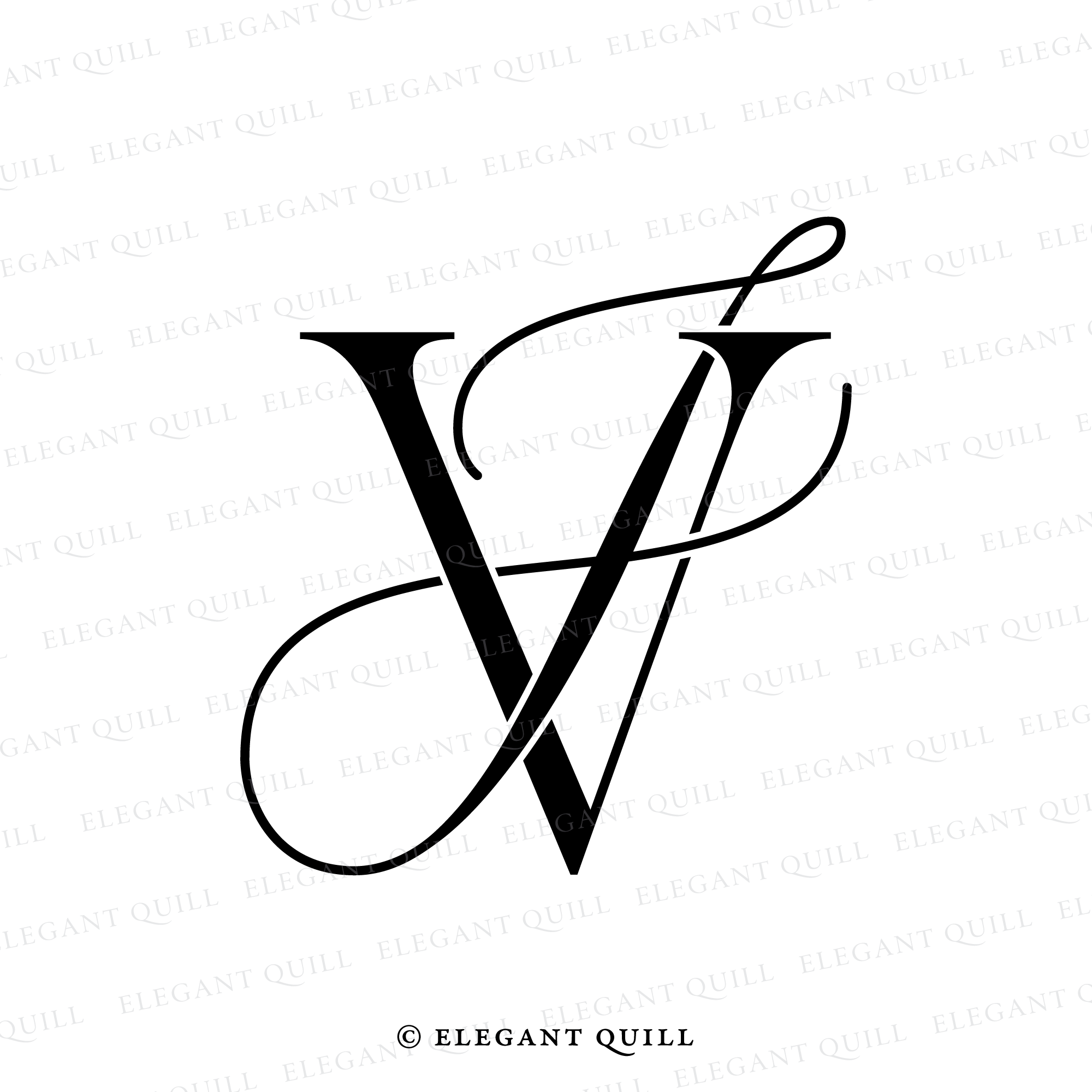 JV Beauty vector initial logo art, handwriting logo of initial signature,  wedding, fashion, jewerly, boutique, floral and botanical with creative  temp Stock Vector Image & Art - Alamy